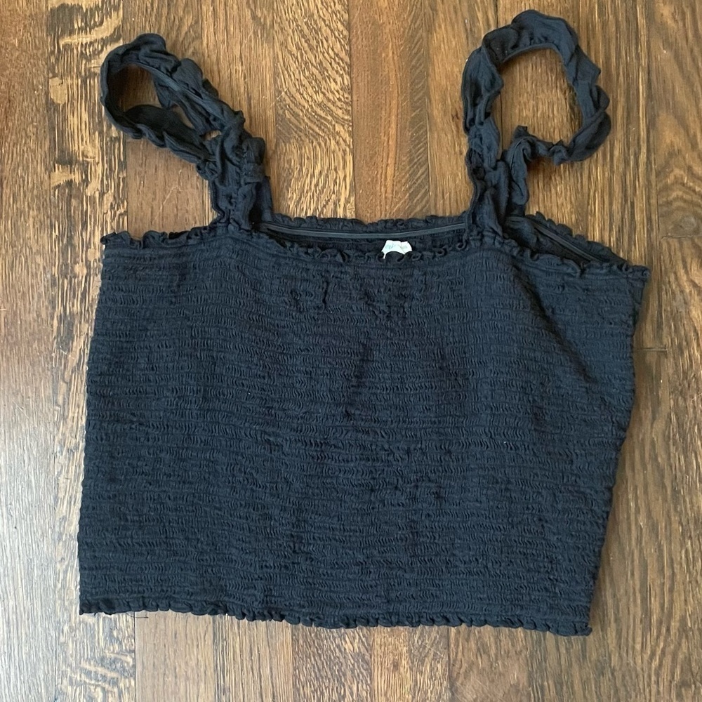 Aerie black cropped tank